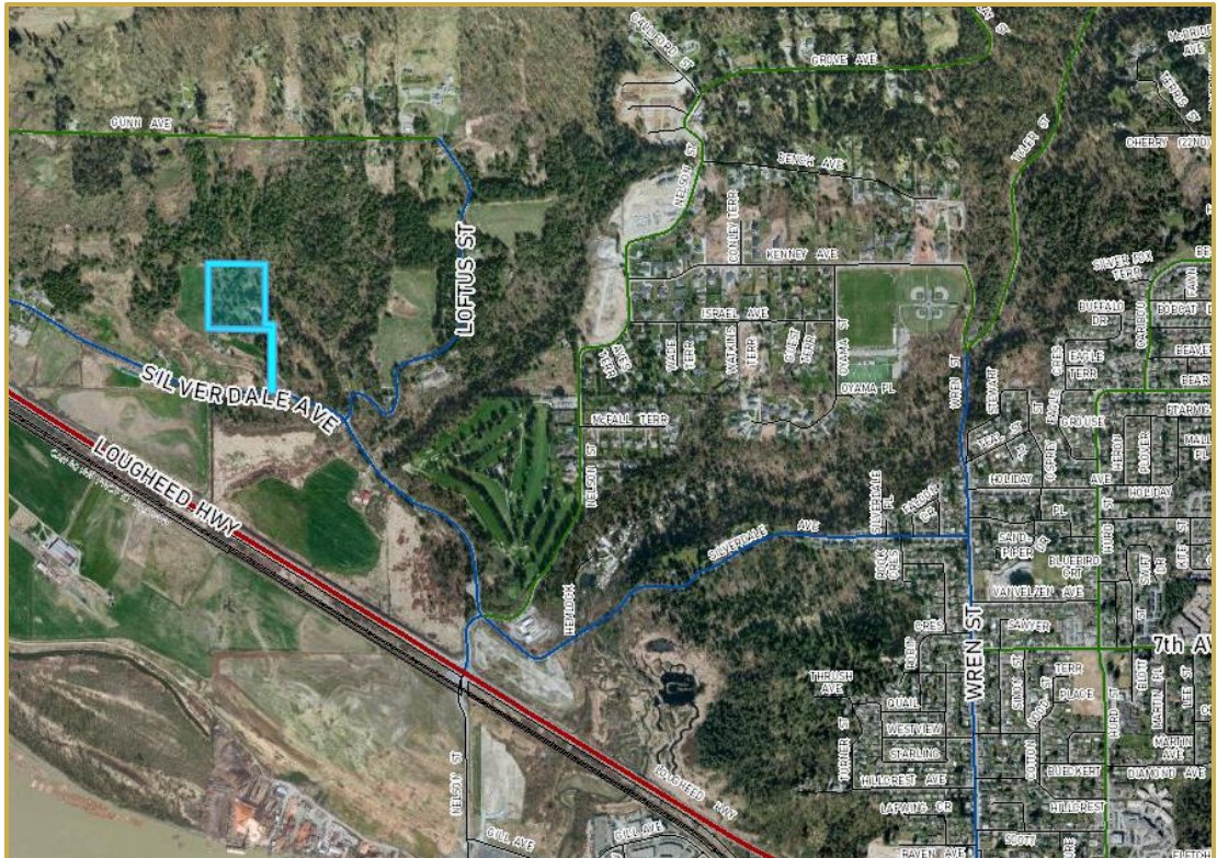 Silverdale Avenue, Lougheed Highway and the Fraser River corridor