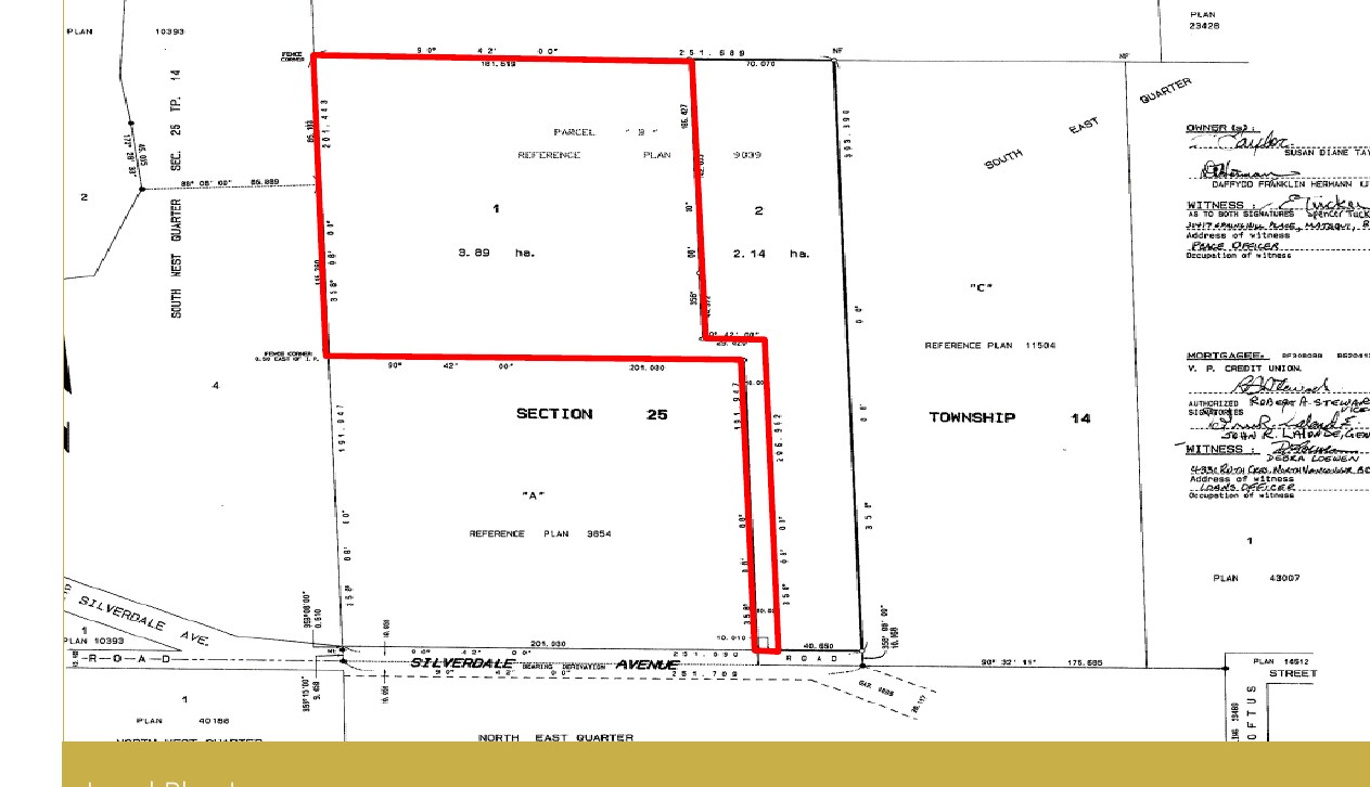 Legal survey plan